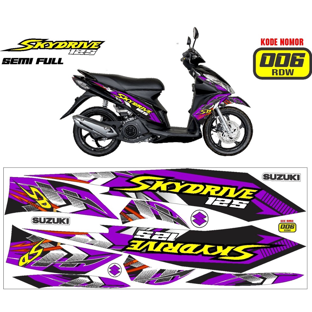 striping suzuki skydrive / decal suzuki skydrive / variasi suzuki skydrive