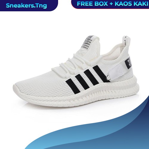 Sepatu Sneakers Import Trend Fashion Casual Korea Kets Running Pria Wanita MW57 Free Kaos Kaki COD