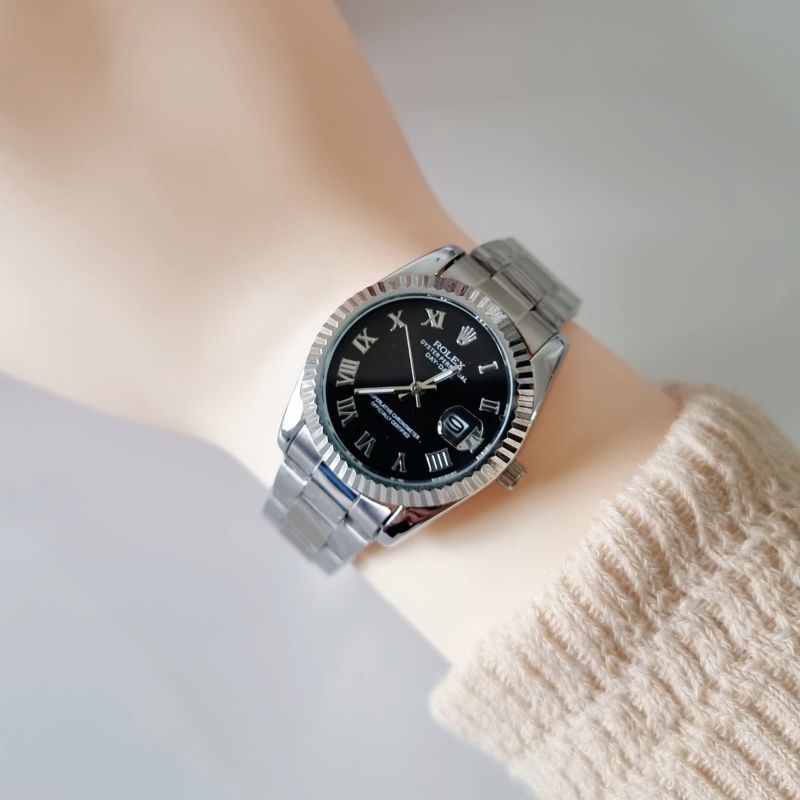 JAM TANGAN R0LEX PRIA WANITA STAINLESS WATER RESISTANCE