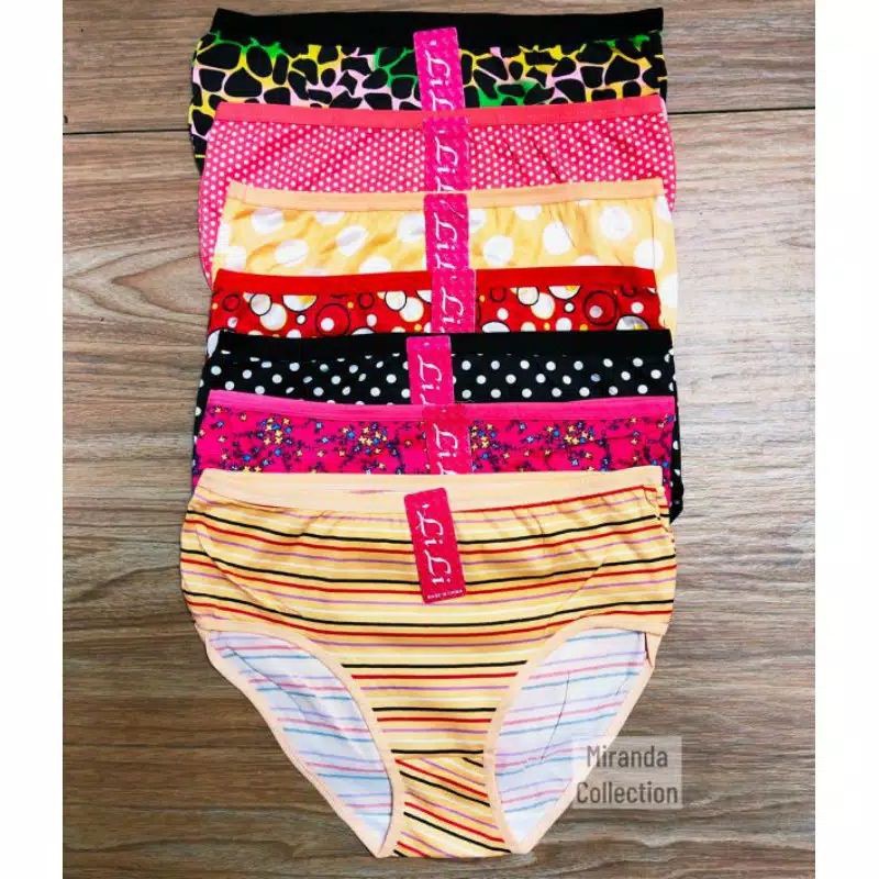 CD WANITA JUMBO | CD WANITA LILI LABEL BIRU BERAGAM MOTIF FRee SIZE