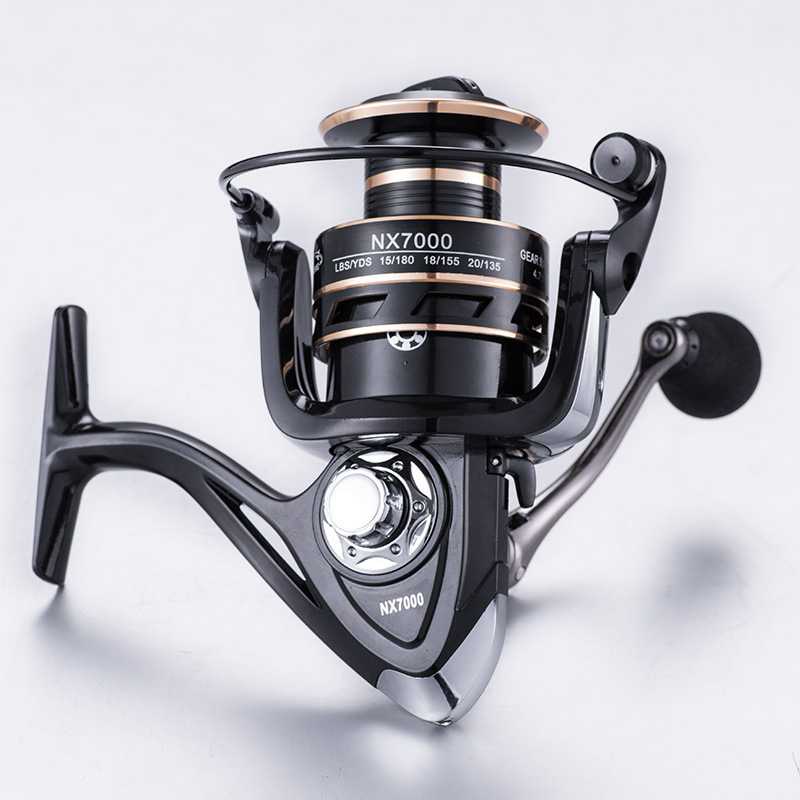 GS8 Mancing Gold sharking NX6000 Series Metal Reel Pancing Fishing Reel 4.7:1 Gear Ratio