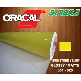 Jual Sticker Oracal Brimstone Yellow Glossy Matte Shopee