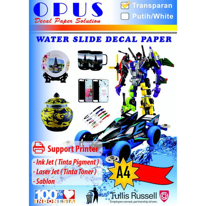 

Kertas Decal Transparant uk A4 Isi 20 lmbr
