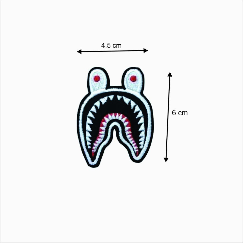 Iron Patch BAPER badge BAPE KAWS