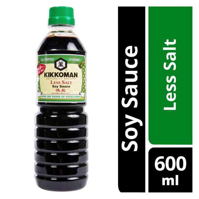 

Produk Unggulan] Kikkoman Soy Sauce - Less Salt 600Ml