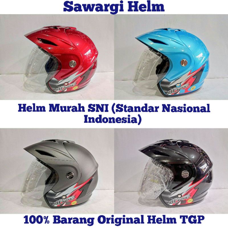 Helm TGP JP5 Ukuran XL fit XXL /Helm SNI/Helm Besar/Helm Dewasa Murah