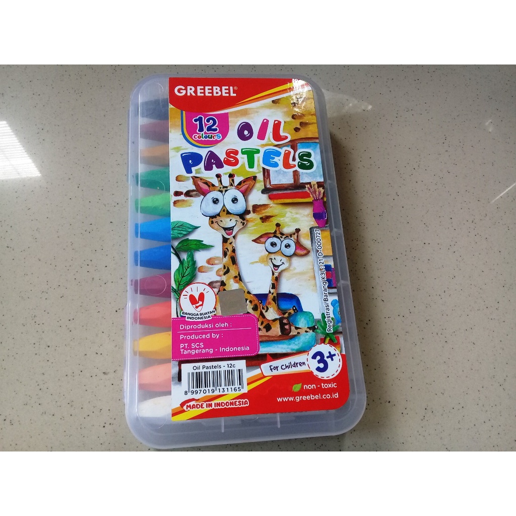 

Crayon 12 Warna Oil Pastels Edukasi Seni Anak - Greebel
