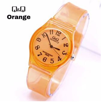 READY STOCK Jam Tangan Pria Wanita QnQ Q&amp;Q Jelly Rubber Transparan Karet Murah QQ001 Women Watch