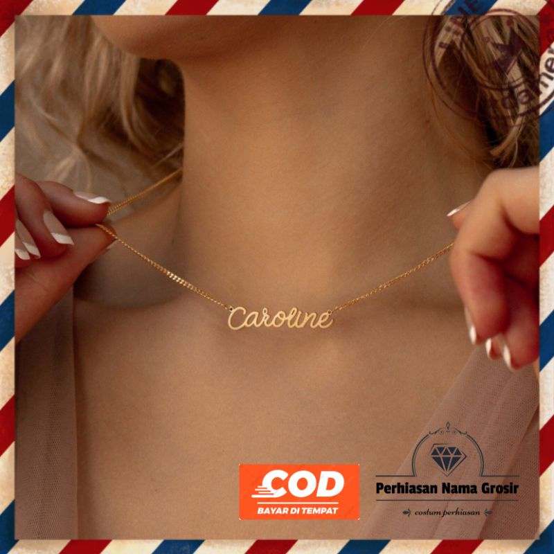 kalung nama anti karat kalung nama custom kalung nama anak kalung nama dewasa