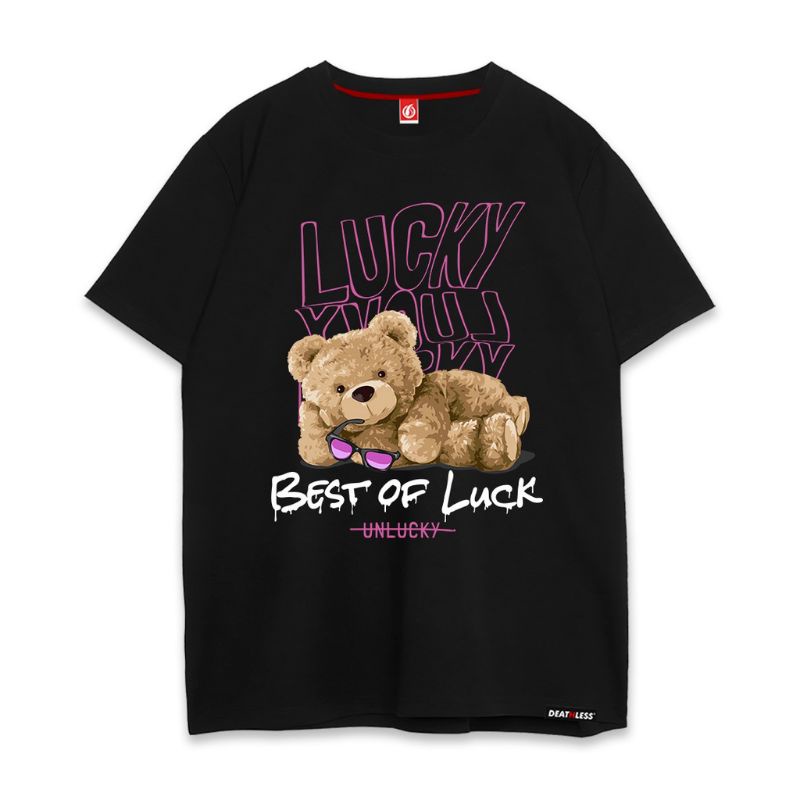 KAOS HITAM LUCKY BEAR