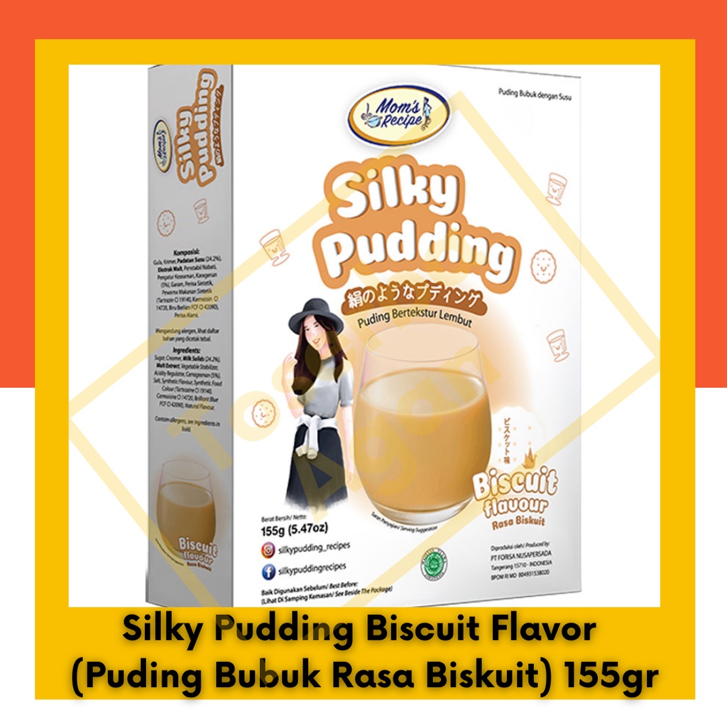 Silky Pudding Biscuit Flavor (Rasa Biskuit) 155gr BOX