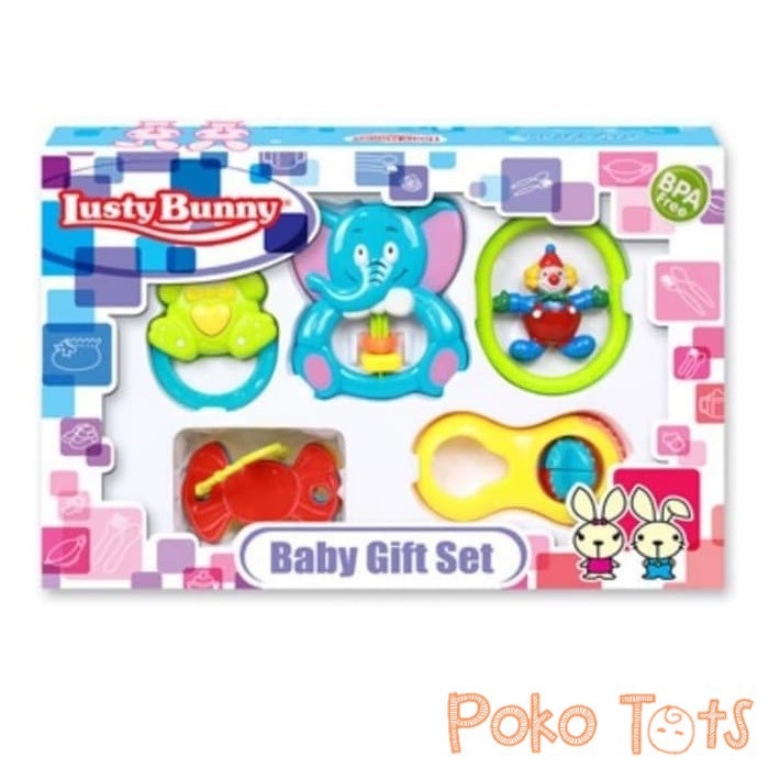 Lusty Bunny Baby Gift Set Mainan Bayi Isi 5 pcs