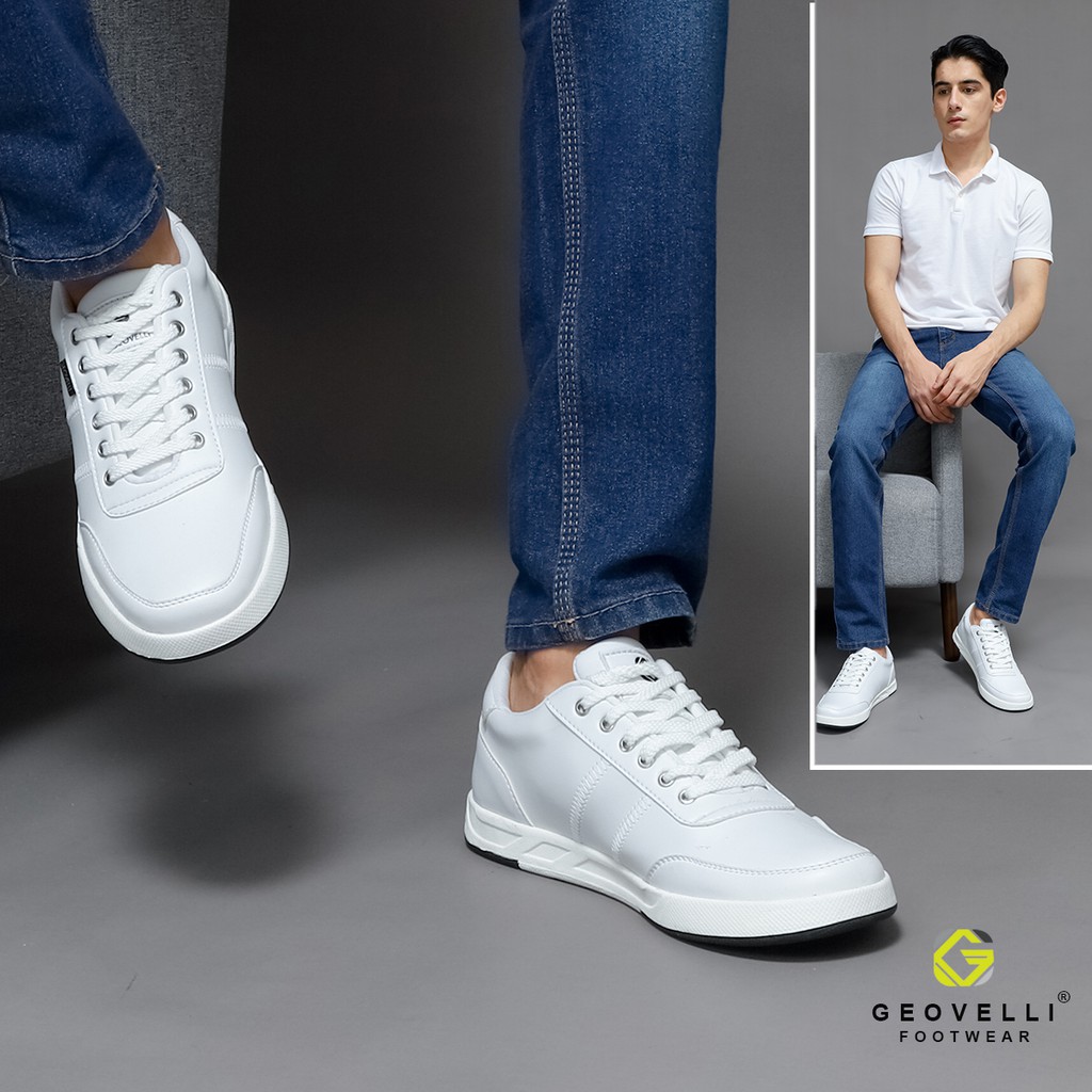 Sepatu Sneaker Pria Sepatu Sneaker Pria Brand Gvl Geovelli Cocok Untuk Sekolah Kuliah Kerja Navy