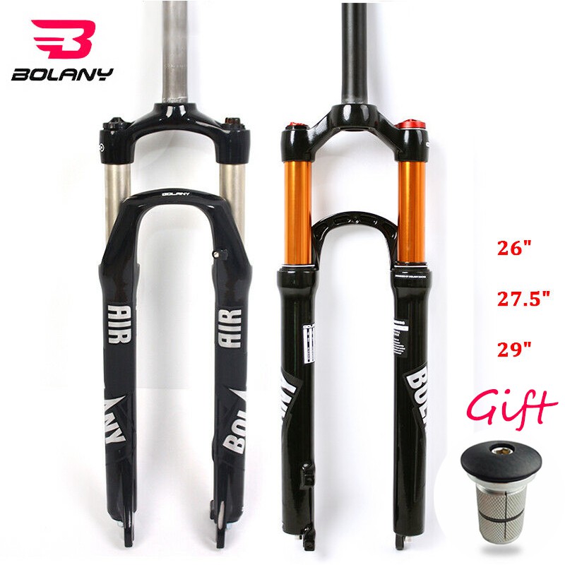 IMPORT BOLANY MTB fork 26" 27.5''/29'' Crown Suspension Fork Air Straight/Tapered 1-1/8 Disc Brake