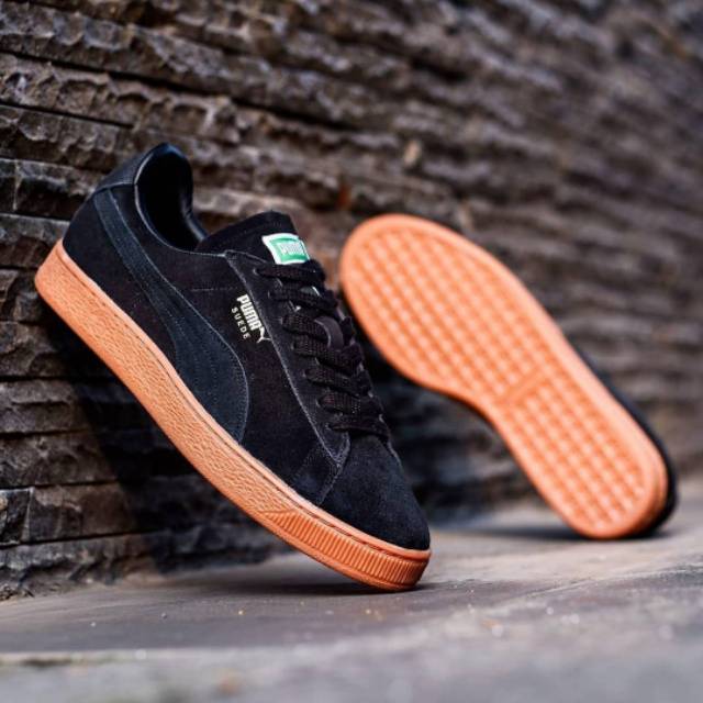 Puma Suede Black Sole Gum Original