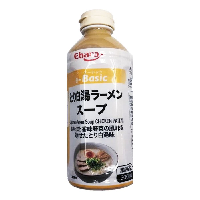 

NEW ARRIVAL - EBARA E-BASIC TORI PAITAN RAMEN SOUP 500ML