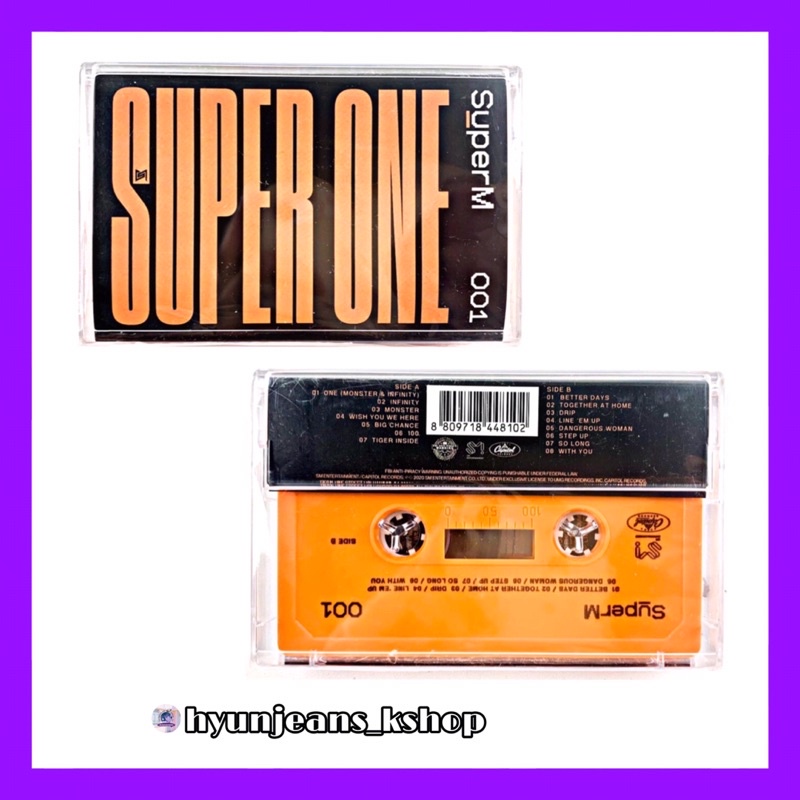 [READY STOCK] SUPERM / SUPER M The 1st Album - SUPER ONE (Cassette Limited Edition) US Ver.