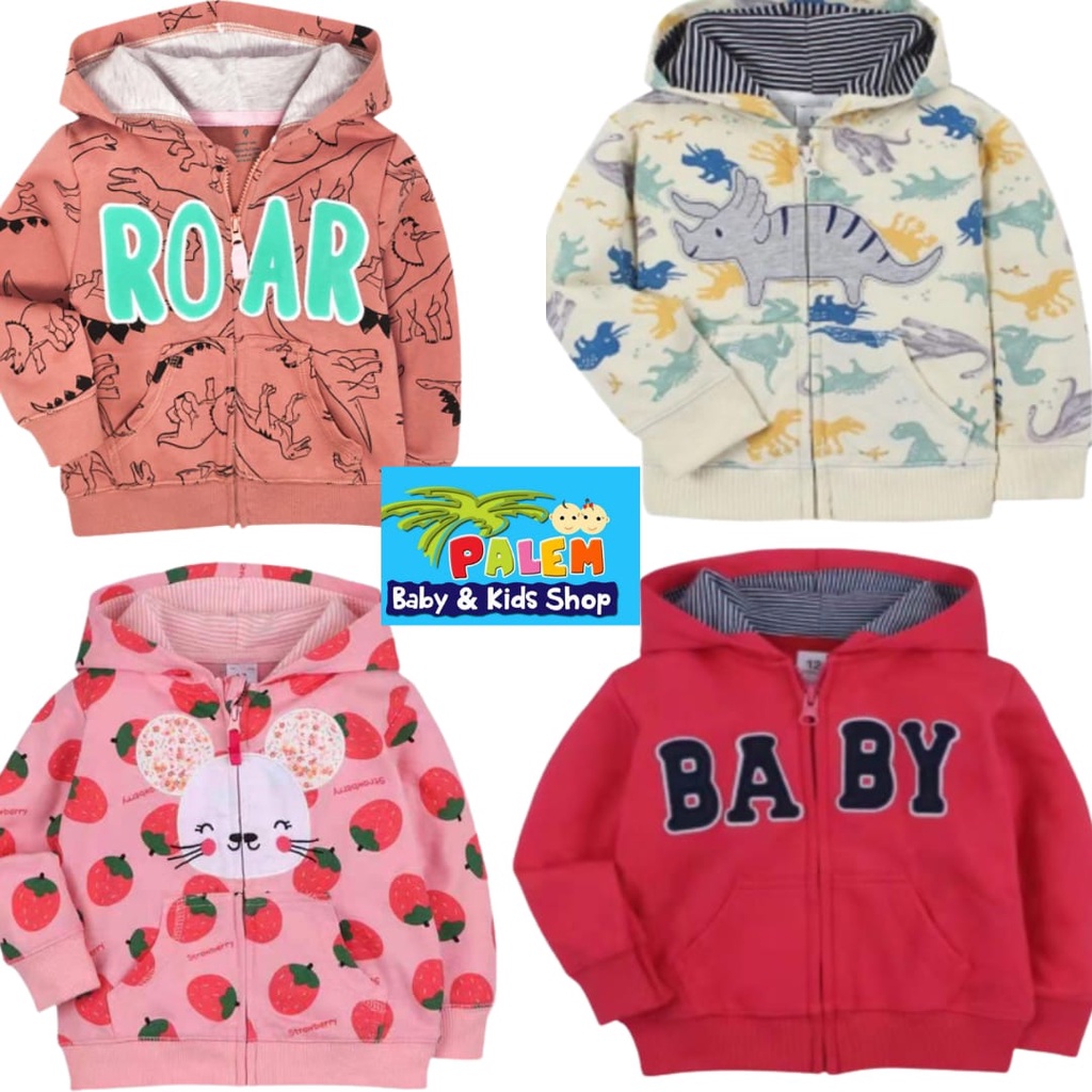 Jaket Mantel Bayi Anak 9M-3T Catell love motif terbaru