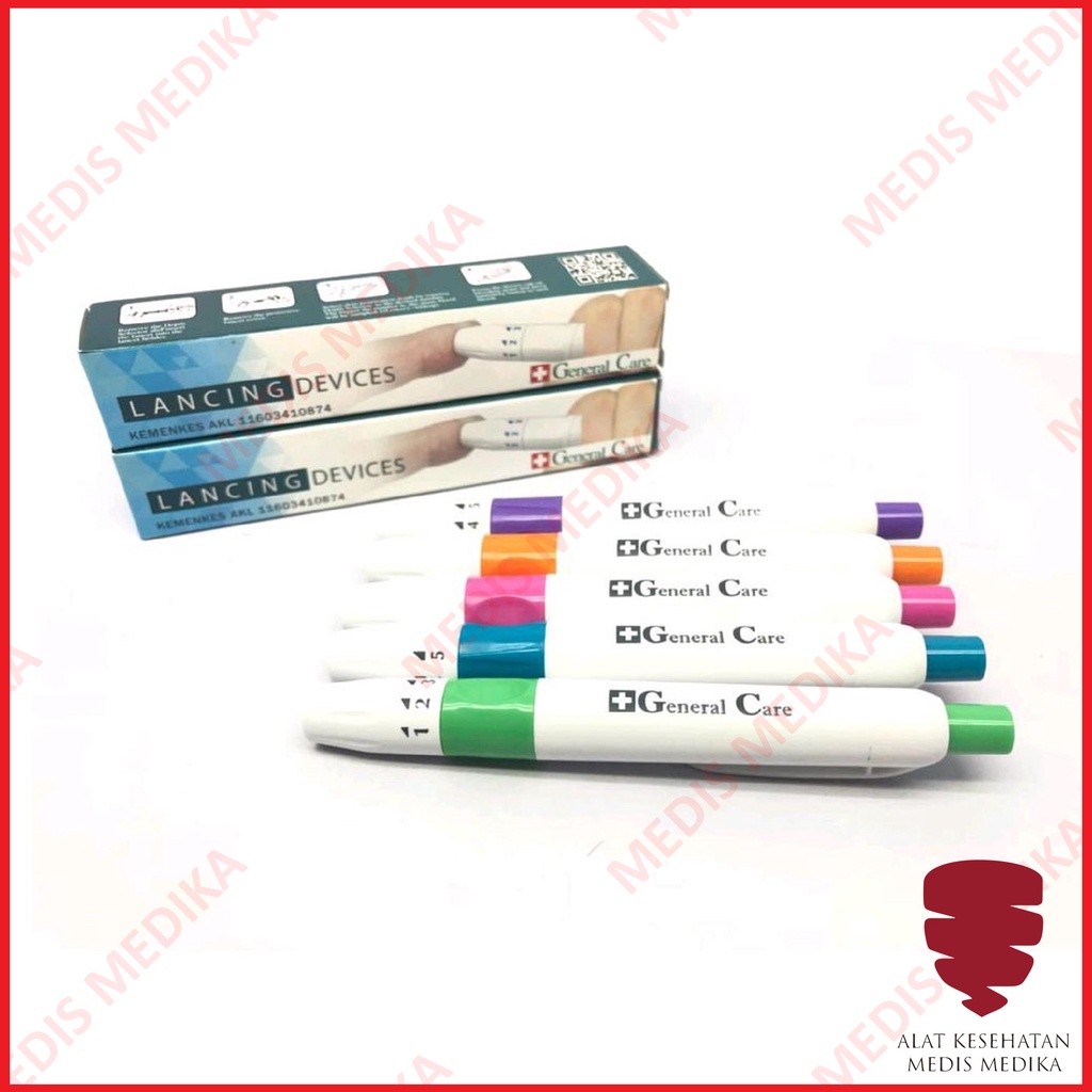 Lancing Pen Device Bekam Lancet Alat Ambil Sample Darah General Care