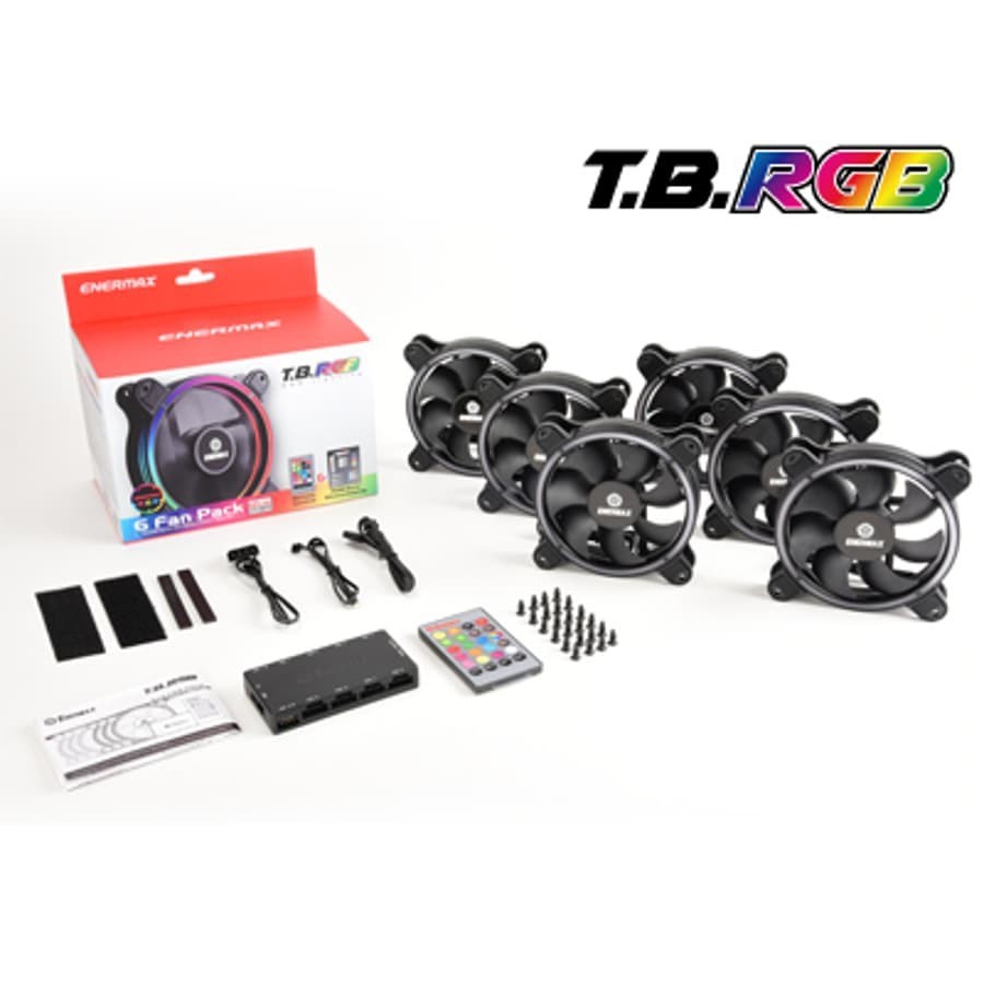 Enermax Fan Casing 12cm TB RGB LED with Remote - UCTBRGB12-BP6