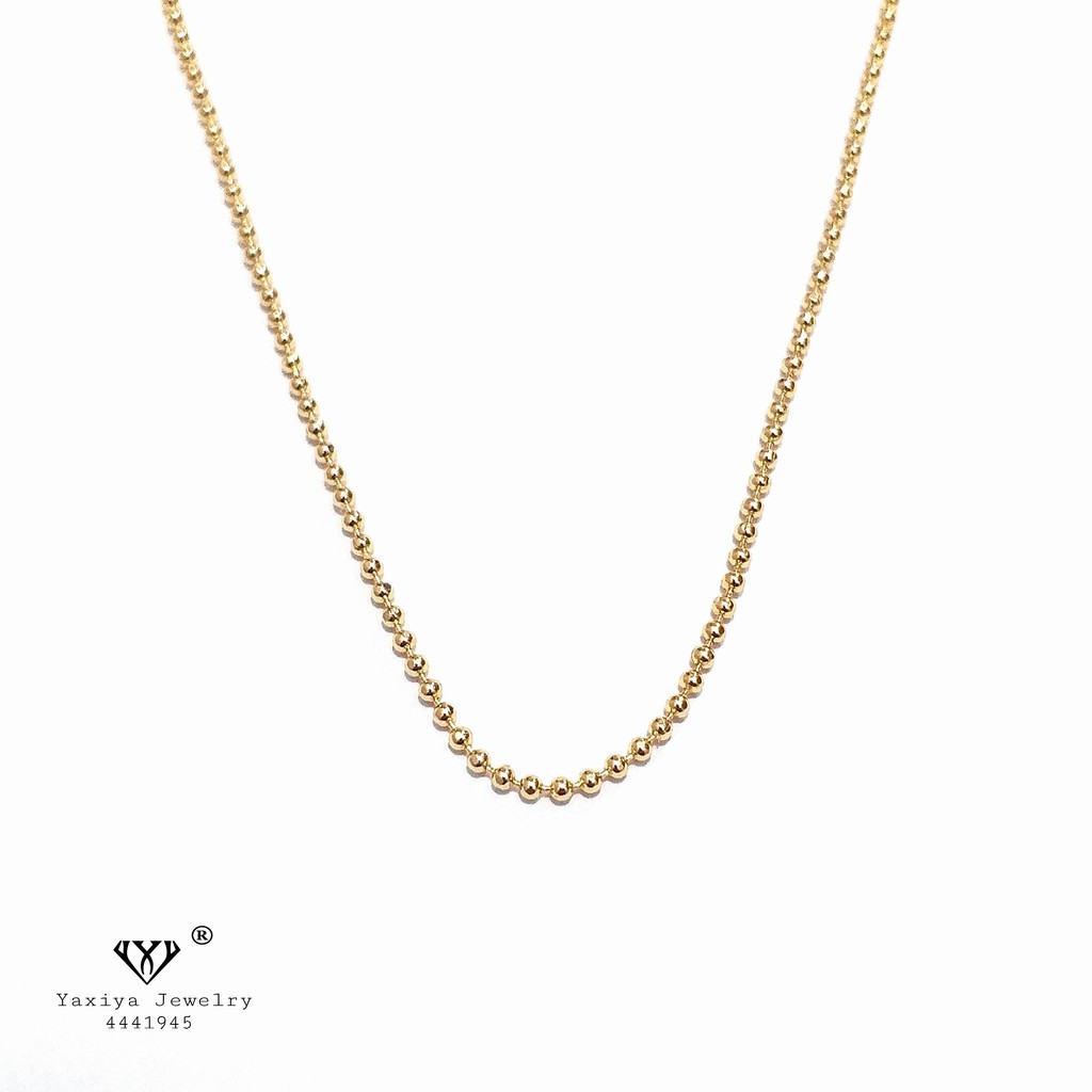 

Kalung Emas Rantai Biji Lada Perhiasan Imitasi Gold 18K Yaxiya 267