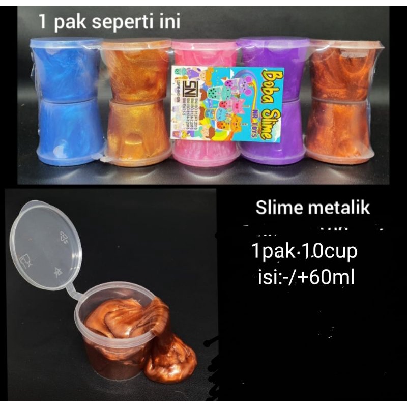 10pcs Slime Glitter|Slime Metalik|Slaim Mainan anak anak