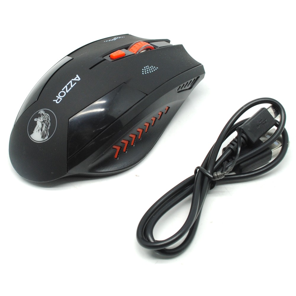 Azzor Mouse Gaming Wireless Rechargeable USB 2400 DPI 2.4G