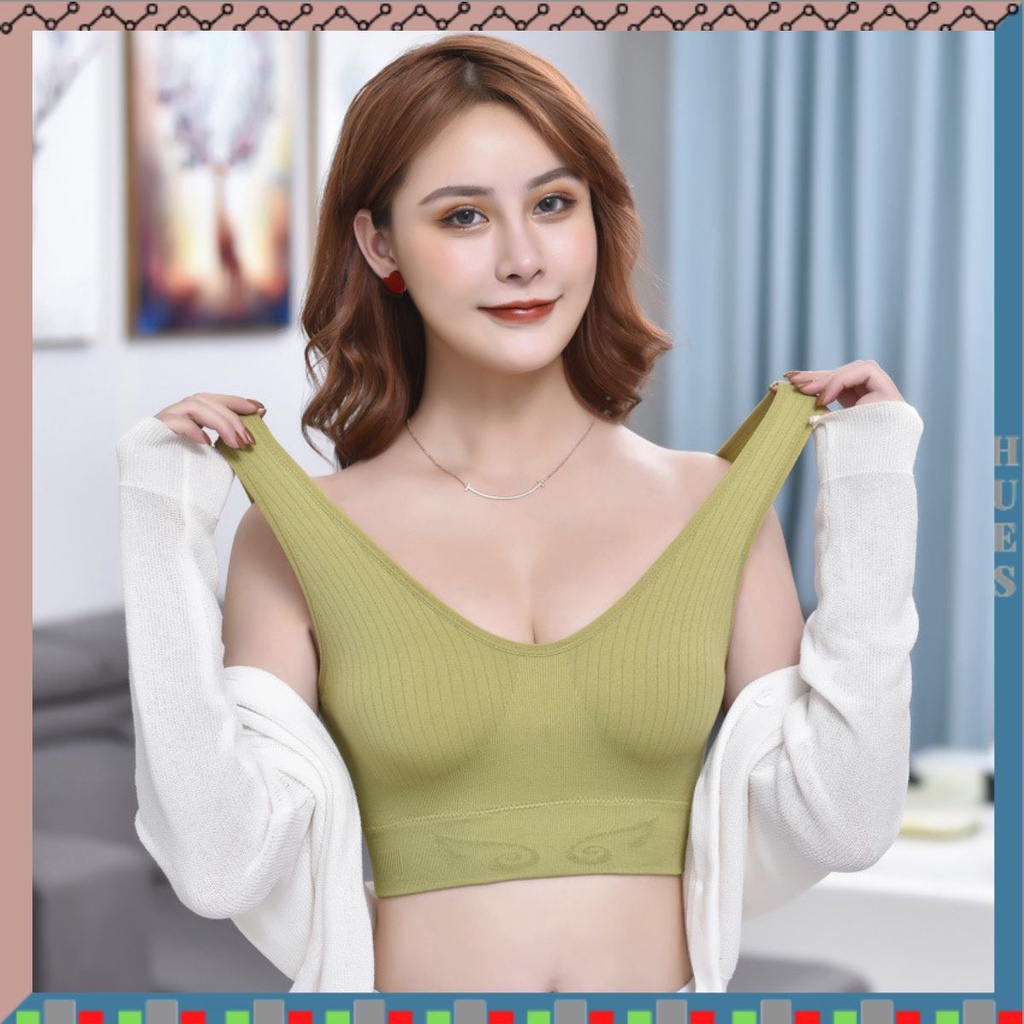 HUES.ID Tanktop Bra Cup Bh Singlet Pakaian Atasan Wanita Import Crop Model Korean 1117