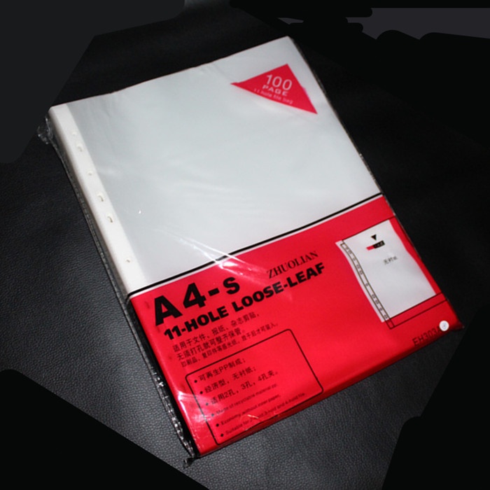 

PP POCKET ISI 20 PCS SHEET PROTECTOR PLASTIK KERTAS ANTI AIR PELINDUNG KERTAS