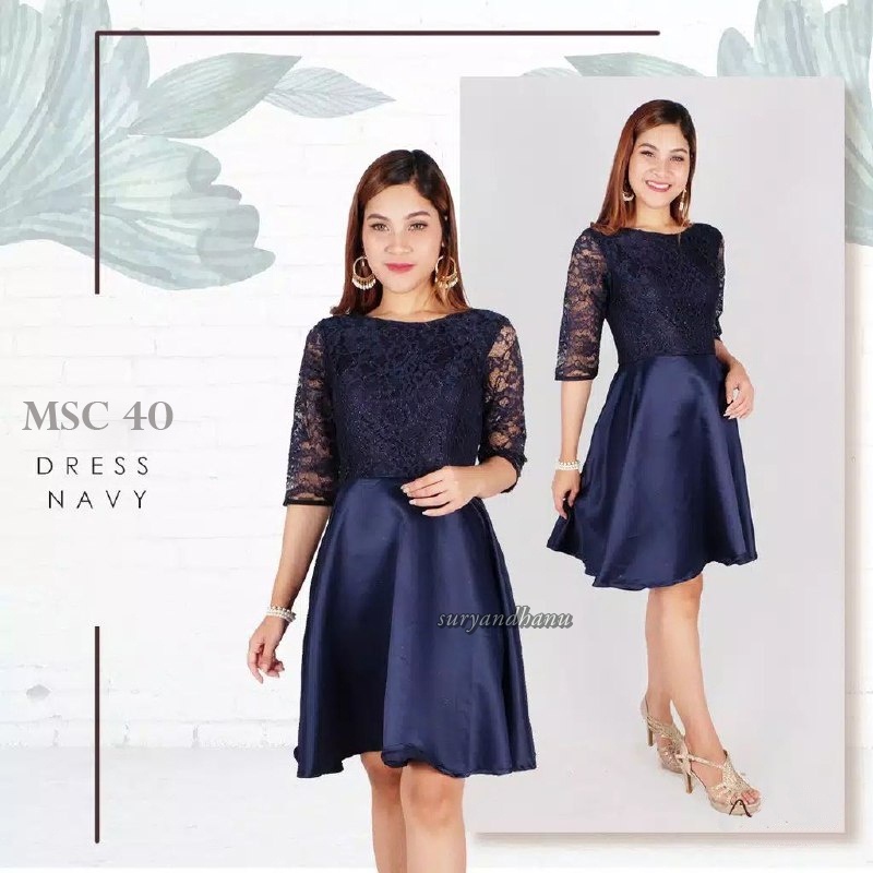 Dress Pesta Broklat Elegan