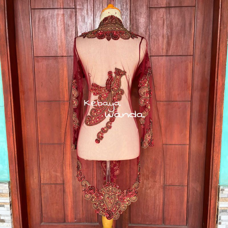 Ready Kebaya Atasan Full Payet Motif Merak