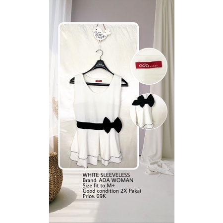 WHITE SLEEVELESS (PRELOVED)