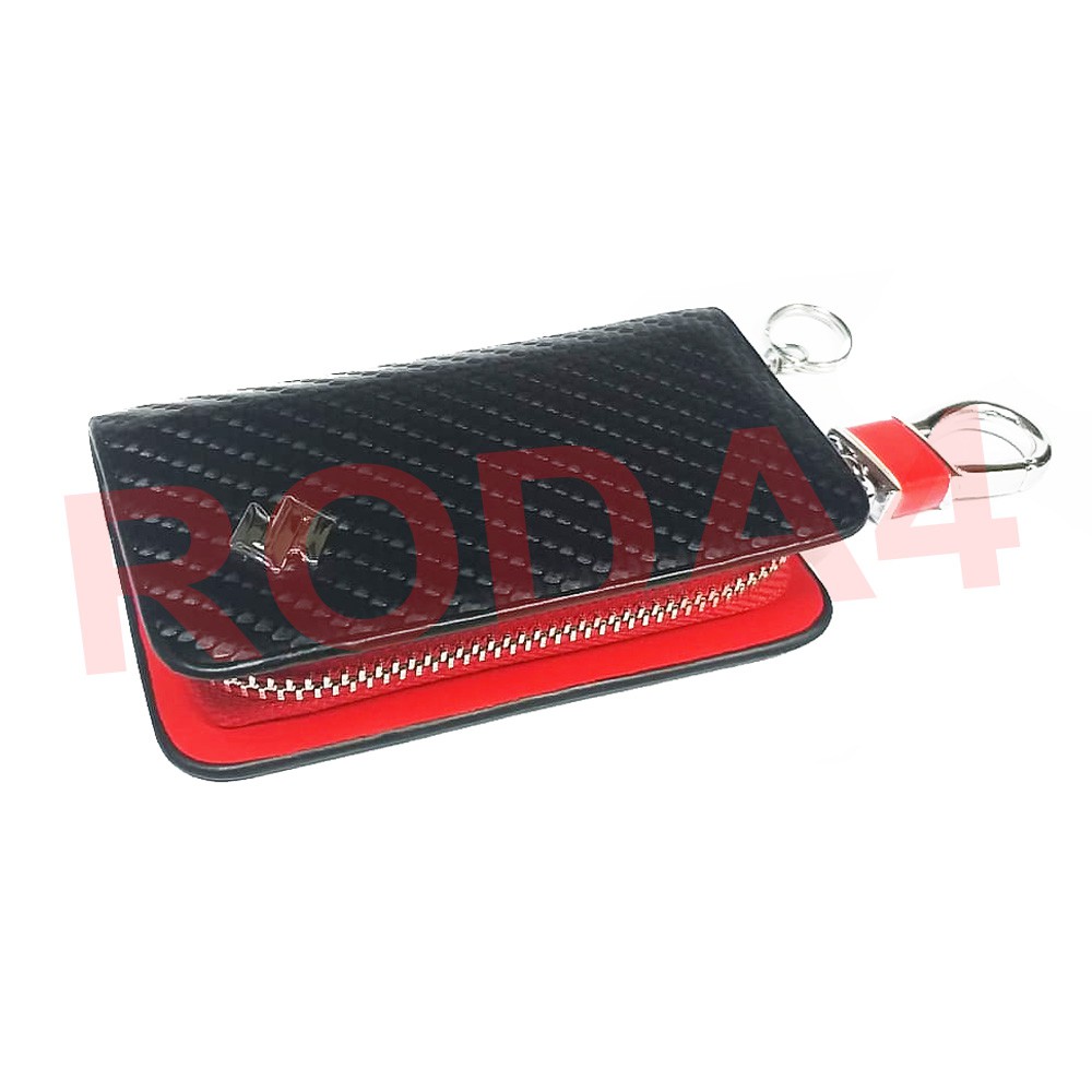 Dompet STNK Mobil Logo SUZUKI Motif Carbon