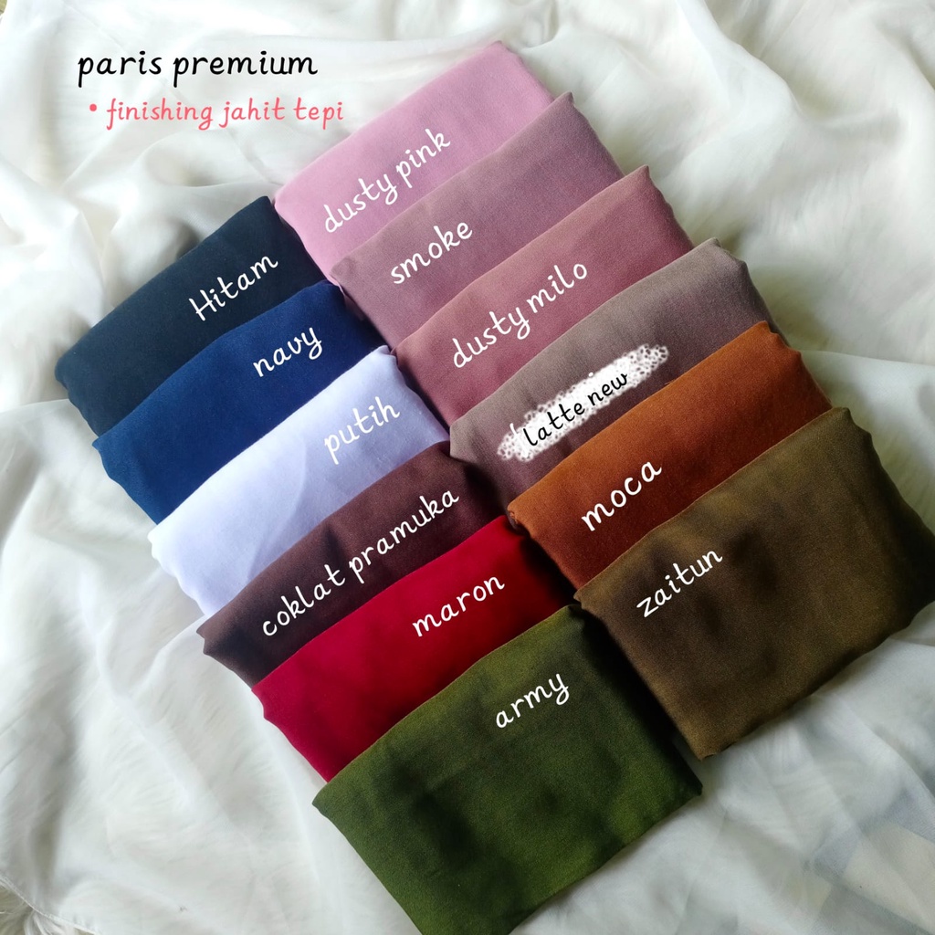 Paris Premium Voal // Paris Premium // Segi Empat Paris Polos