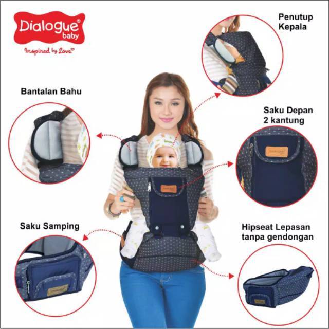 Hipseat / Gendongan Dialogue Baby Denim 1011/1012