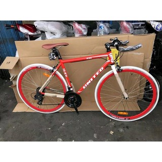 JLV SEPEDA  FIXIE BALAP  UNITED  SLICK  71  FRAME ALLOY 7 SP 