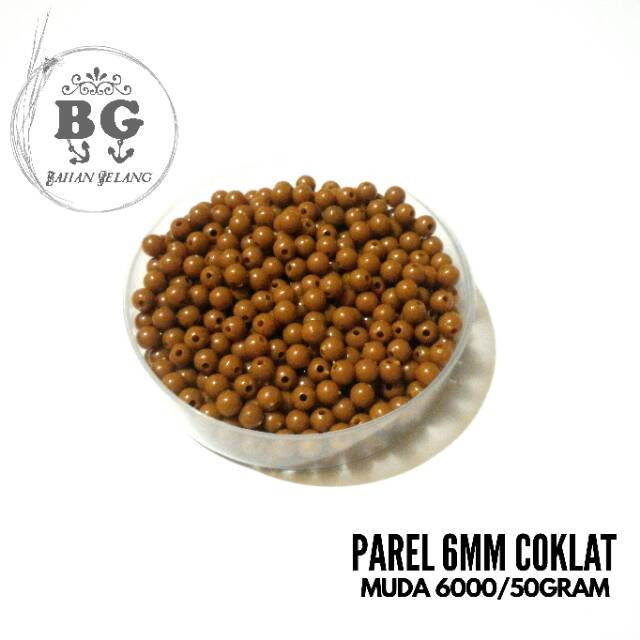 Mote bulat 6 mm warna