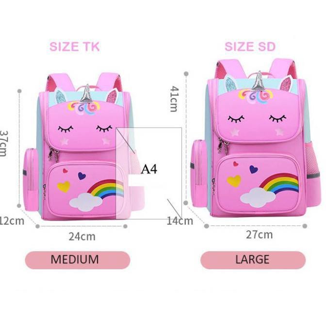 SMARTGIRL TAS RANSEL ANAK SEKOLAH IMPORT TK-SD UNICORN 00001-00007/00033