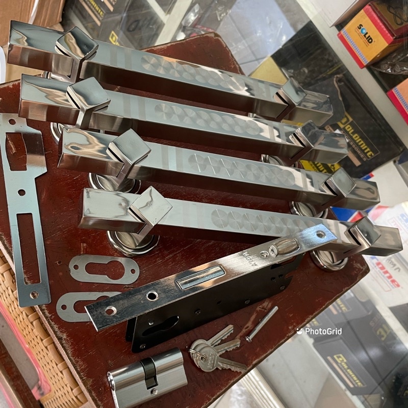 Promo murmer kunci pintu kupu2,1set kunci pelor +ph 33 cm stanlis