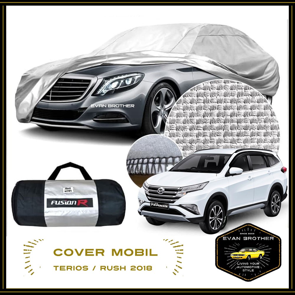 Cover Mobil Terios Rush 2018 / Sarung Mobil Putih Rush Terios 2018