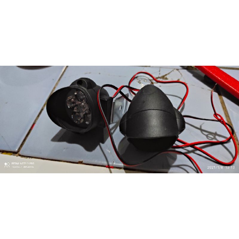 modul led kilat pesawat 2 chenel + 2 buah lampu dc 12 volt