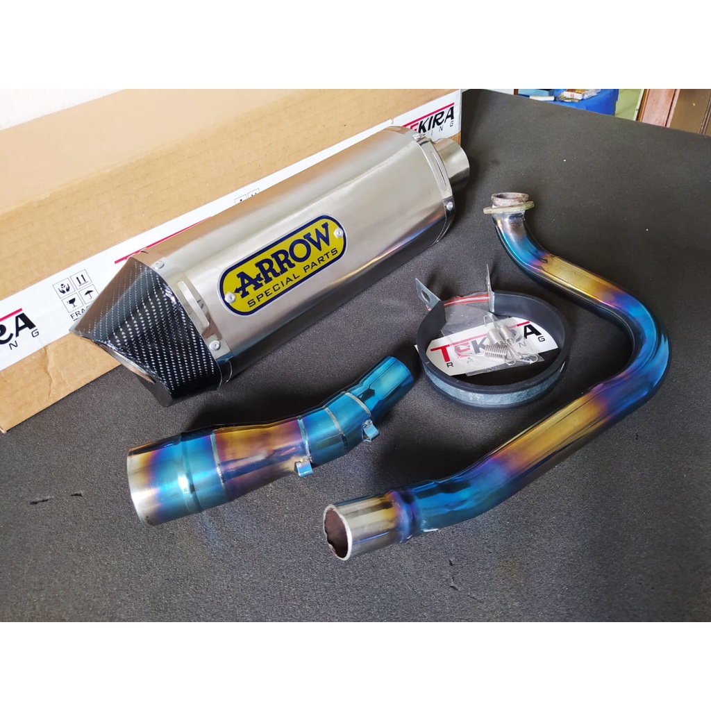 Knalpot Racing Bluemoon Arrow Arow Thunder Beat Sporty CBS ISS Street Deluxe Esp Pop Vario 110 125 1