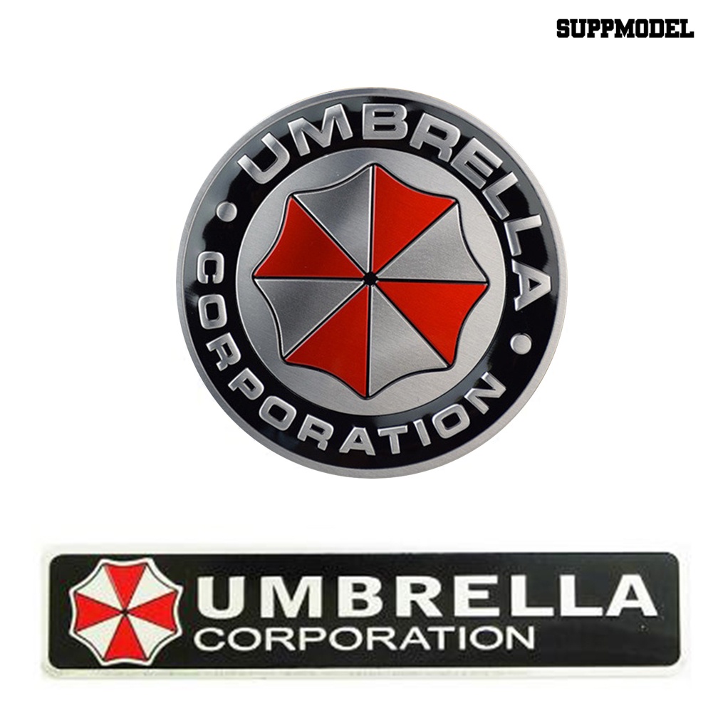 Sl Stiker Badge Umbrella Corporation 3D Aluminum Untuk Bagasi Mobil