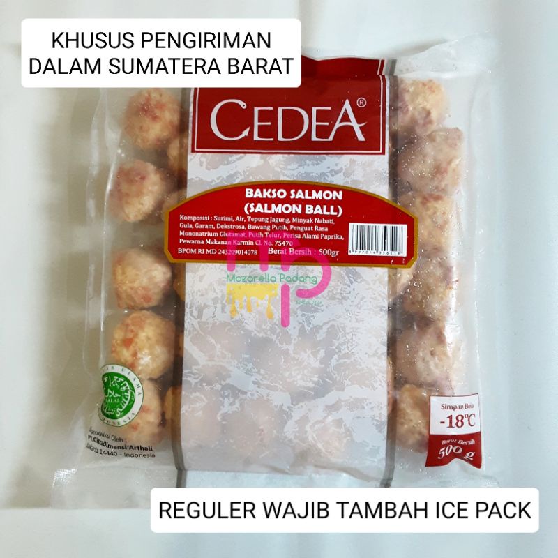 

KHUSUS SUMATERA BARAT Cedea Salmon ball 500gr (REGULER WAJIB TAMBAH ICE PACK)