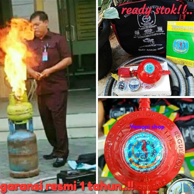 REGULATOR GAS REGULATOR KOPANA TOP GAS PERTAMINA BERGARANSI 1 TAHUN GARANSI ORIGINAL