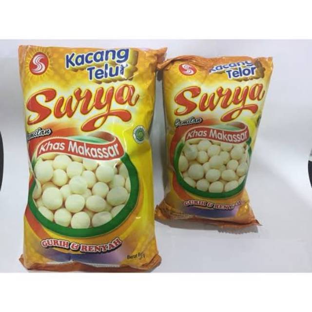 

Kacang Telur Surya 450 Gram Camilan Khas Makassar