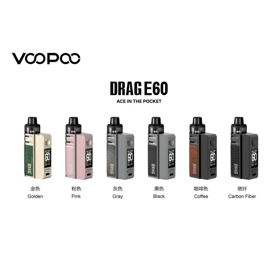 POD MOD DRAG E60 KIT 60W DEVICE VOOPOO DRAG E60 POD MOD KIT AUTHENTIC