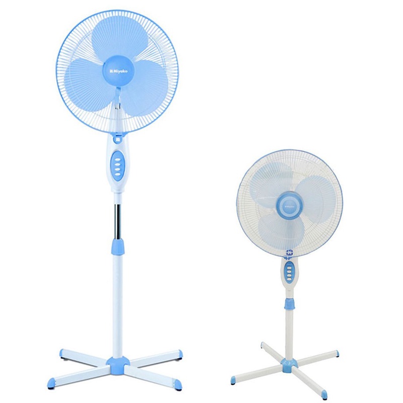 STANDFAN MIYAKO KAS-1618B KIPAS ANGIN BERDIRI MIYAKO 16INCH 16IN KAS 1618 B KAKI SILANG