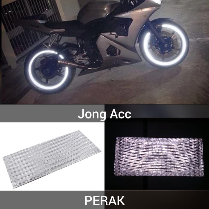 Sticker List Velg Pelek Motor Mobil Glow In The Dark Reflective Tape
