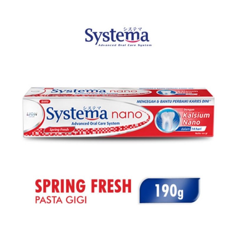 Sytema Odol Pasta Gigi 190gr Nano Kalsium Systema